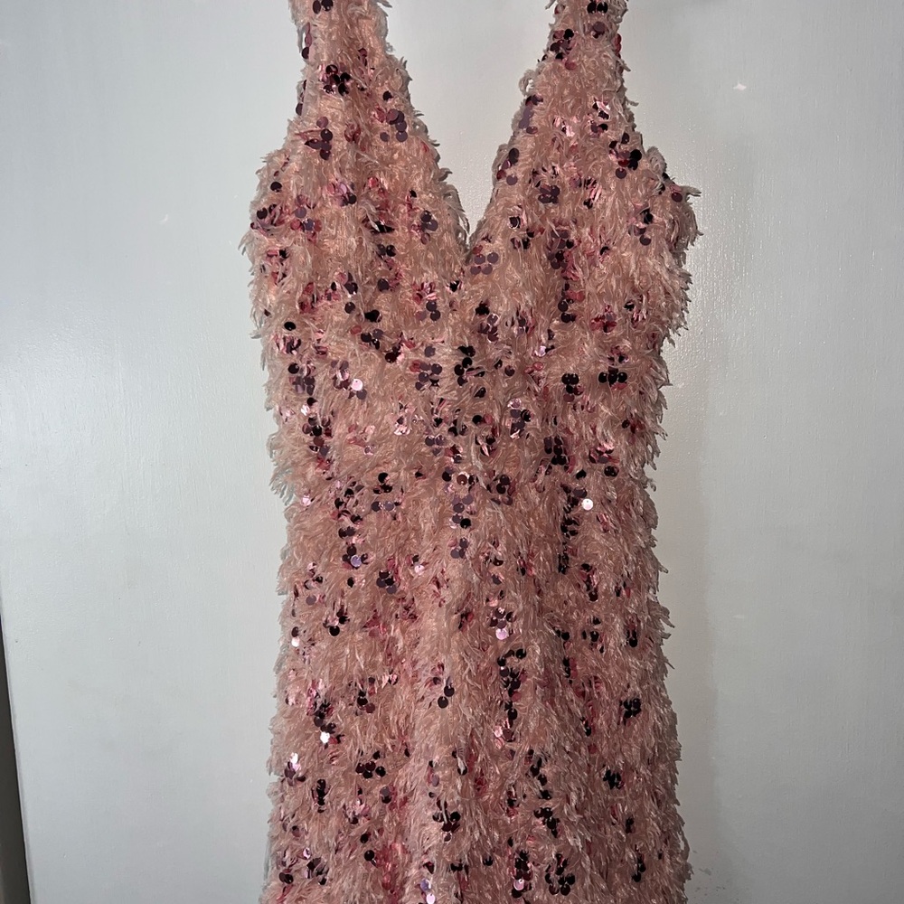 Glamorous Pink Sequin Mini Dress